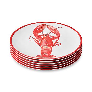 Certified International Beach House Lobster Dinner Plates Set of 6