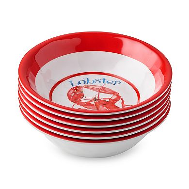 Certified International Beach House Lobster Bowls Set of 6