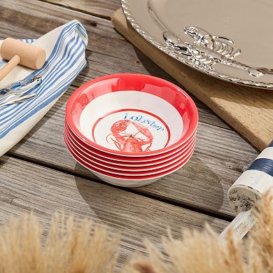 Certified International Beach House Lobster Bowls Set of 6