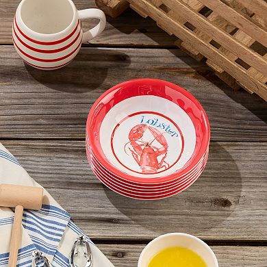 Certified International Beach House Lobster Bowls Set of 6