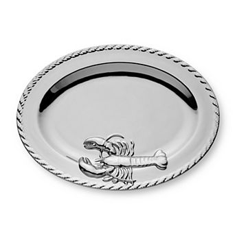 Certified International Silver Plated Lobster Oval Platter