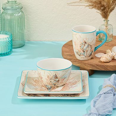 Certified International Escape the Sea 16-Piece Dinnerware Set