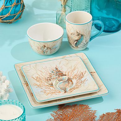 Certified International Escape the Sea 16-Piece Dinnerware Set