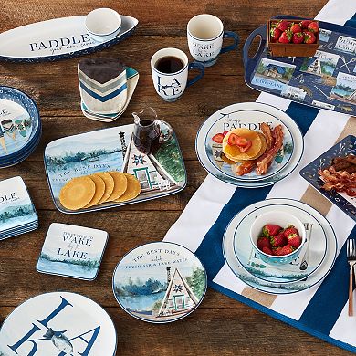 Certified International Lake Themed 12-Piece Dinnerware Set