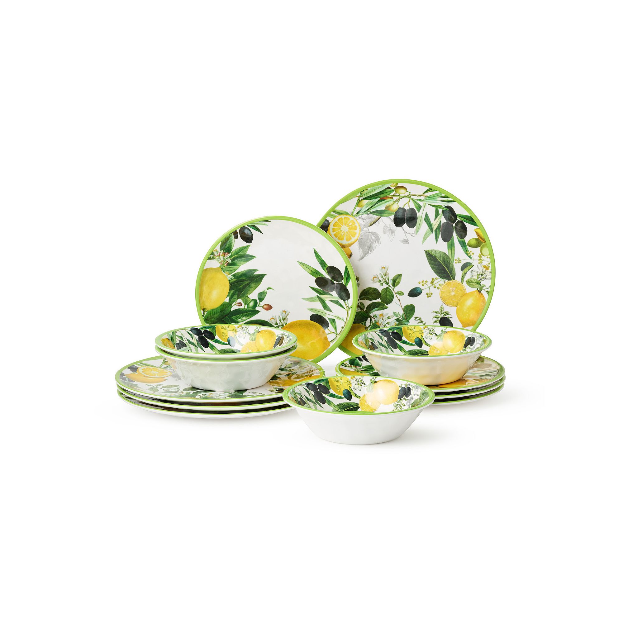 Certified International Limone 12-Piece Dinnerware Set, Multi