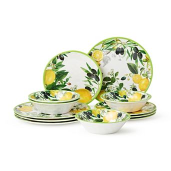 Certified International Limone 12 pc Dinnerware Set