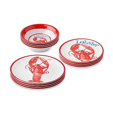 Certified International Beach House Lobster 12-pc. Dinnerware Set