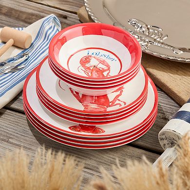 Certified International Beach House Lobster 12-pc. Dinnerware Set