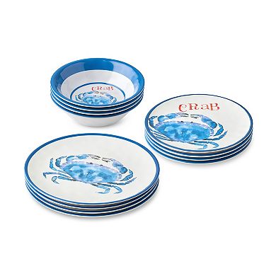 Certified International BeachHouse Crab 12-pc. dinnerware set