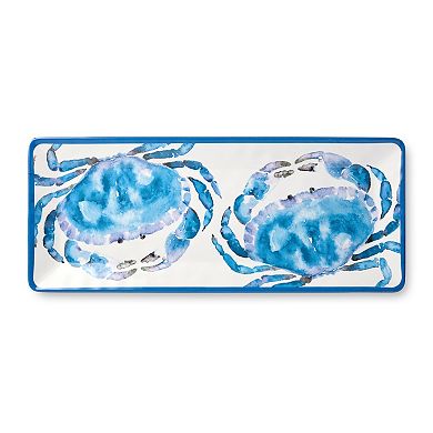 Certified International Beach House Crab 2-pc. Platter SEt