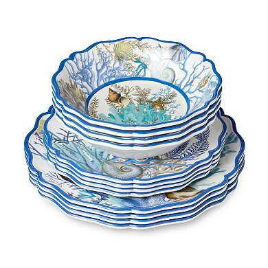 Certified International Blue Lagoon 12-pc. Dinnerware Set