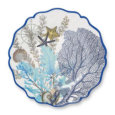 Certified International Blue Lagoon 2-pc. Platter Set
