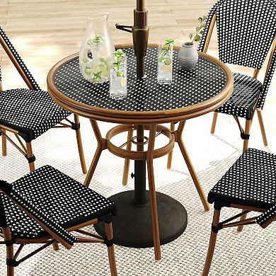 Martha Stewart 31" Round All-Weather Patio Bistro Dining Table