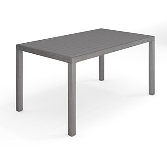 Martha Stewart 62" All-Weather Patio Dining Table with Umbrella Hole