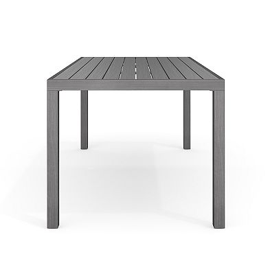 Martha Stewart All-Weather Patio Set with 71" Table and 8 Stackable Dining Chairs
