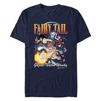 Men's Fairy Tail Gajeel, Natsu & Wendy Poster Graphic Tee