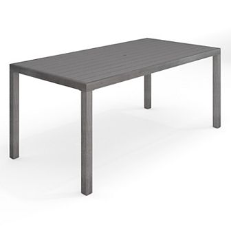 Martha Stewart 71" All-Weather Patio Dining Table with Umbrella Hole