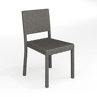 Martha Stewart Outdoor Rattan Wicker Stackable Side Dining Chair