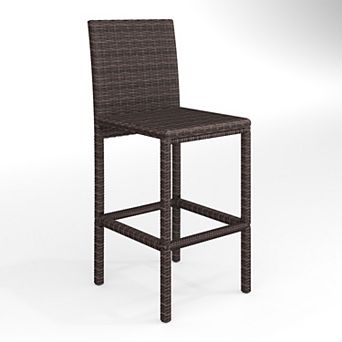 Martha Stewart 2 pk Outdoor Rattan Wicker Bar Stools