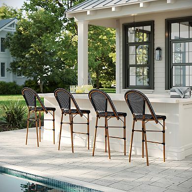 Martha Stewart All-Weather Stackable Patio Bistro Bar Stool