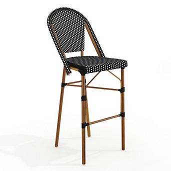 Martha Stewart All-Weather Stackable Patio Bistro Bar Stool