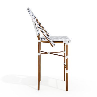 Martha Stewart 2PK All-Weather Stackable Patio Bistro Bar Stools