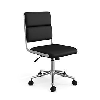 Martha Stewart Upholstered Height-Adjust Swivel Home Office Chair