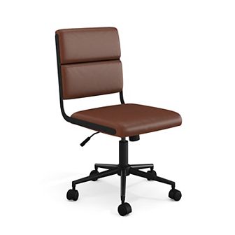Martha Stewart Upholstered Height-Adjust Swivel Home Office Chair