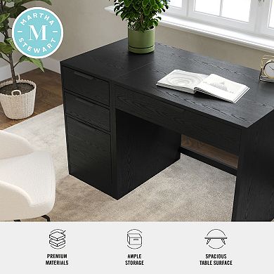 Martha Stewart Modular Single-Drawer Desk & 3 Drawer File Cabinet