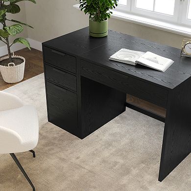 Martha Stewart Modular Single-Drawer Desk & 3 Drawer File Cabinet