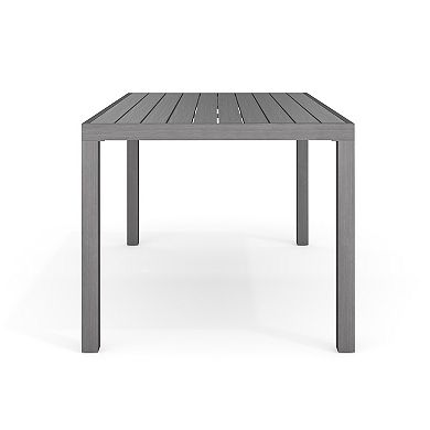 Martha Stewart All-Weather Patio Set with 62" Table and 6 Stackable Dining Chairs
