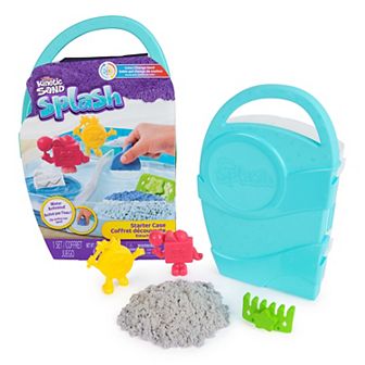 Kinetic Sand Splash Starter Case with Color-Change Sand & Tools