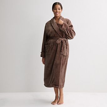 Plus Size Sonoma Goods For Life® Long Plush Wrap Robe