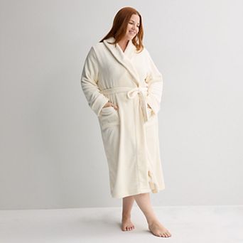 Plus Size Sonoma Goods For Life® Long Plush Wrap Robe