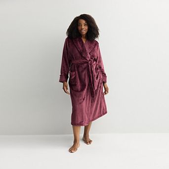 Plus Size Sonoma Goods For Life® Long Plush Wrap Robe
