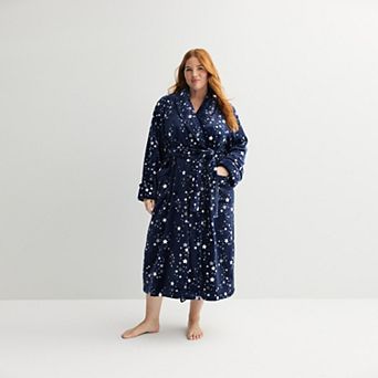 Plus Size Sonoma Goods For Life® Long Plush Wrap Robe