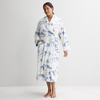 Plus Size Sonoma Goods For Life® Long Plush Wrap Robe