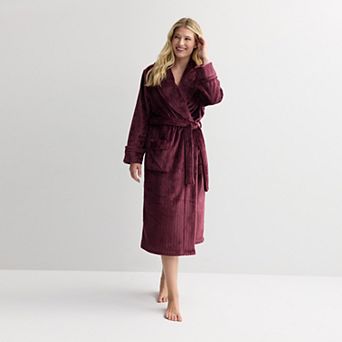 Women's Sonoma Goods For Life® Long Plush Wrap Robe