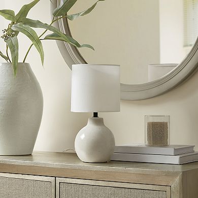 Round Ceramic Accent Table Lamp