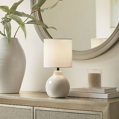 Round Ceramic Accent Table Lamp