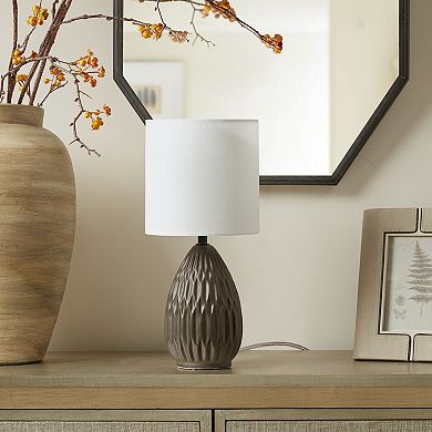 Textured Ceramic Accent Table Lamp