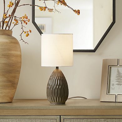 Textured Ceramic Accent Table Lamp