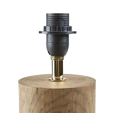 Wood-Look Accent Table Lamp