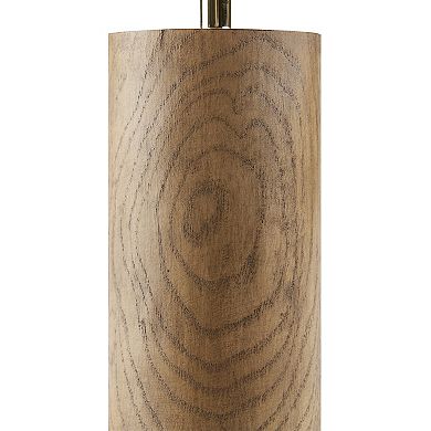 Wood-Look Accent Table Lamp