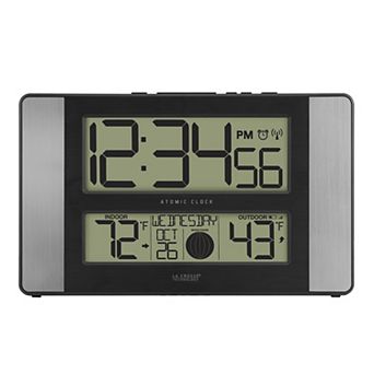 La Crosse Technology 513-1417AL Atomic Digital Clock with Temperatures