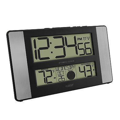La Crosse Technology 513-1417AL Atomic Digital Clock with Temperatures