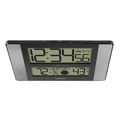 La Crosse Technology 513-1417AL Atomic Digital Clock with Temperatures