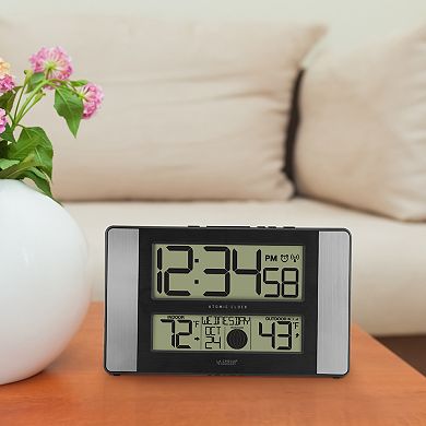 La Crosse Technology 513-1417AL Atomic Digital Clock with Temperatures
