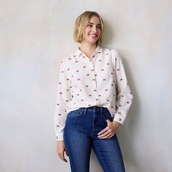 Women's LC Lauren Conrad Button Front Shirt