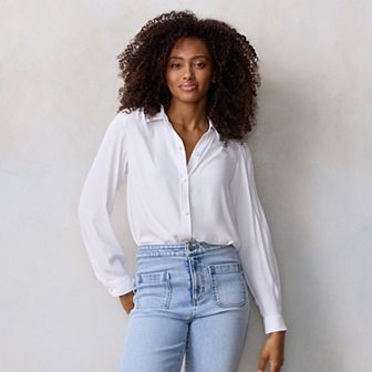 Women's LC Lauren Conrad Button Front Shirt